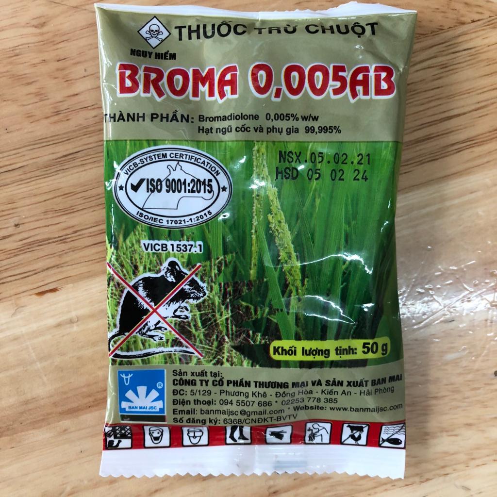 COMBO 10 GÓI THUỐC DIỆT CHUỘT SINH HỌC BOROMA 50G, DIỆT CHUỘT HIỆU QUẢ 100%