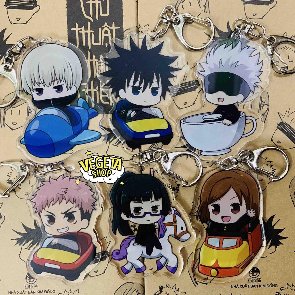 Móc khóa Acrylic Mica 2 mặt - Jujutsu Kaisen Chú thuật hồi chiến Itadori Sukuna Gojo Megumi Nobara Toge Nanami Yuta Maki