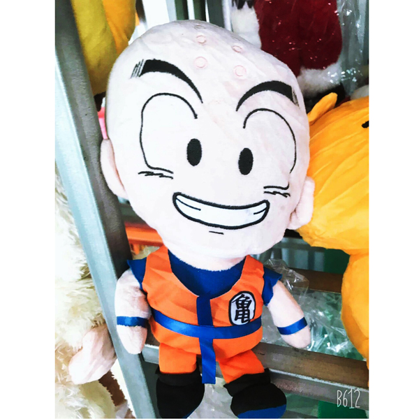 Gấu Bông Krilin Trong Dragon Ball (30 Cm) Gb180 (Tặng 1 Móc Khóa Dây Da Pu Đính Đá Lấp Lánh)