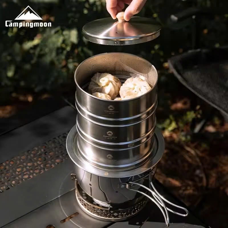 Nồi / Xửng hấp 3 tầng cỡ lớn Campingmoon S363-3S