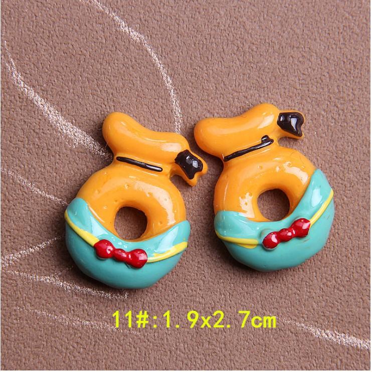 Mô hình các mẫu bánh Donut trang trí tiểu cảnh, vỏ điện thoại, DIY,...