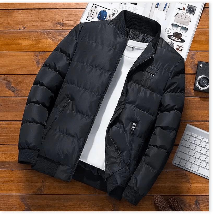ÁO KHOÁC PHAO NAM TRẦN BÔNG BA LỚP THỜI TRANG HÀN TINH TẾ KME FASHION