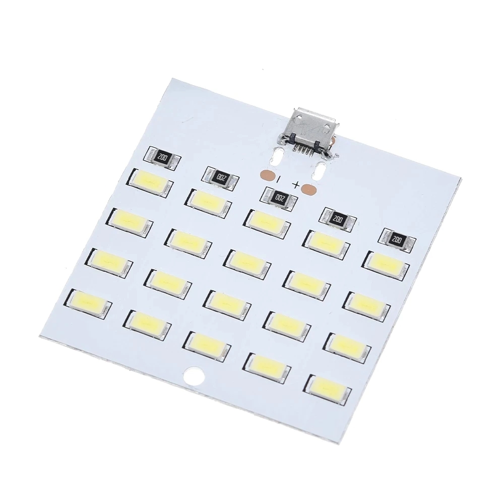 Tấm Đèn Led 20 Bóng Led Khẩn Cấp Ban Đêm Với Cổng Nguồn Micro USB Siêu Sáng 5V 430mA ~ 470mA Chất Lượng Cao