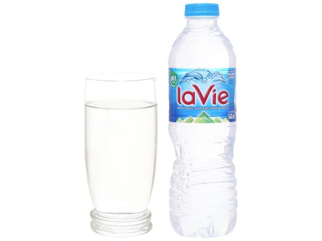 Thùng 12 Chai Nước uống đóng chai Lavie - Chai 1.5L