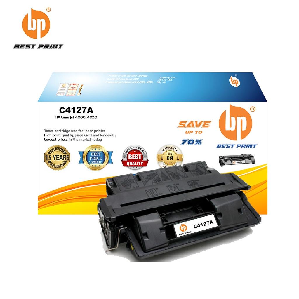 Hộp mực in BEST PRINT C4127A dùng cho máy in HP Laserjet 4000, 4050 - HÀNG CHÍNH HÃNG