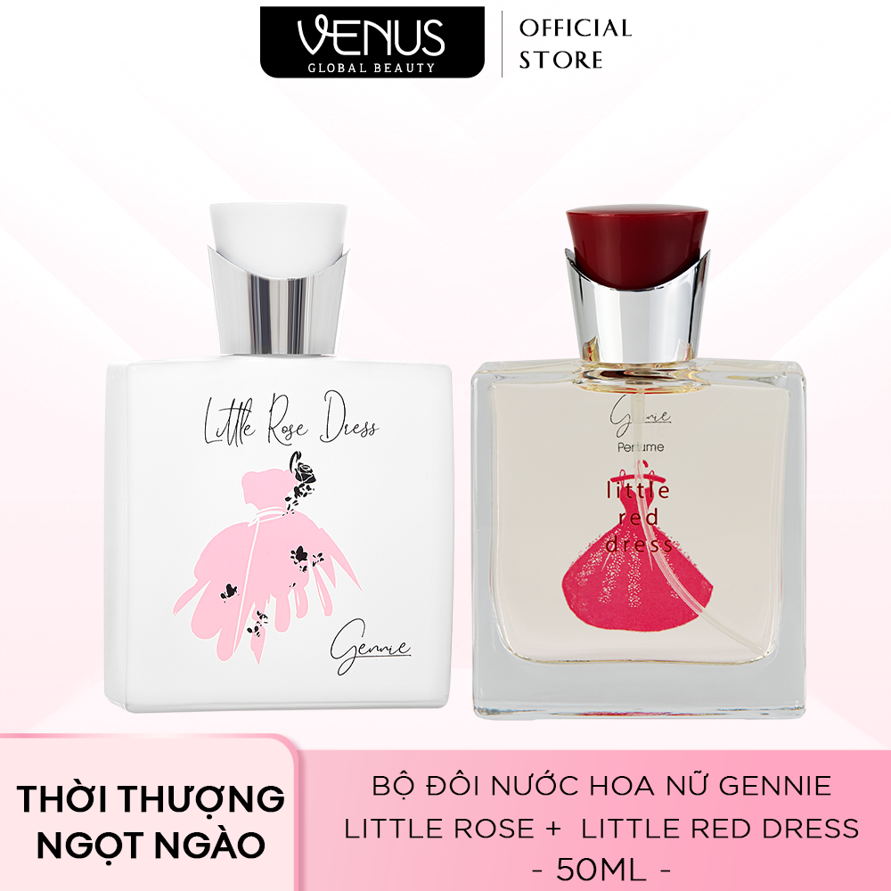 Bộ đôi Nước hoa Nữ Gennie Little Rose + Red Dress 50ml