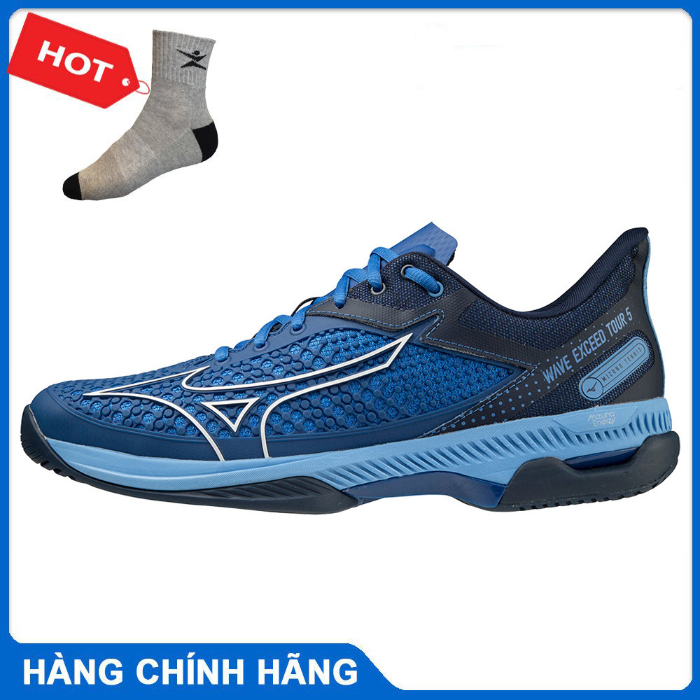 Giày Tennis chính hãng Mizuno Wave Exceed Tour 5 AC 61GA227026 dành cho nam-tặng tất thể thao bendu