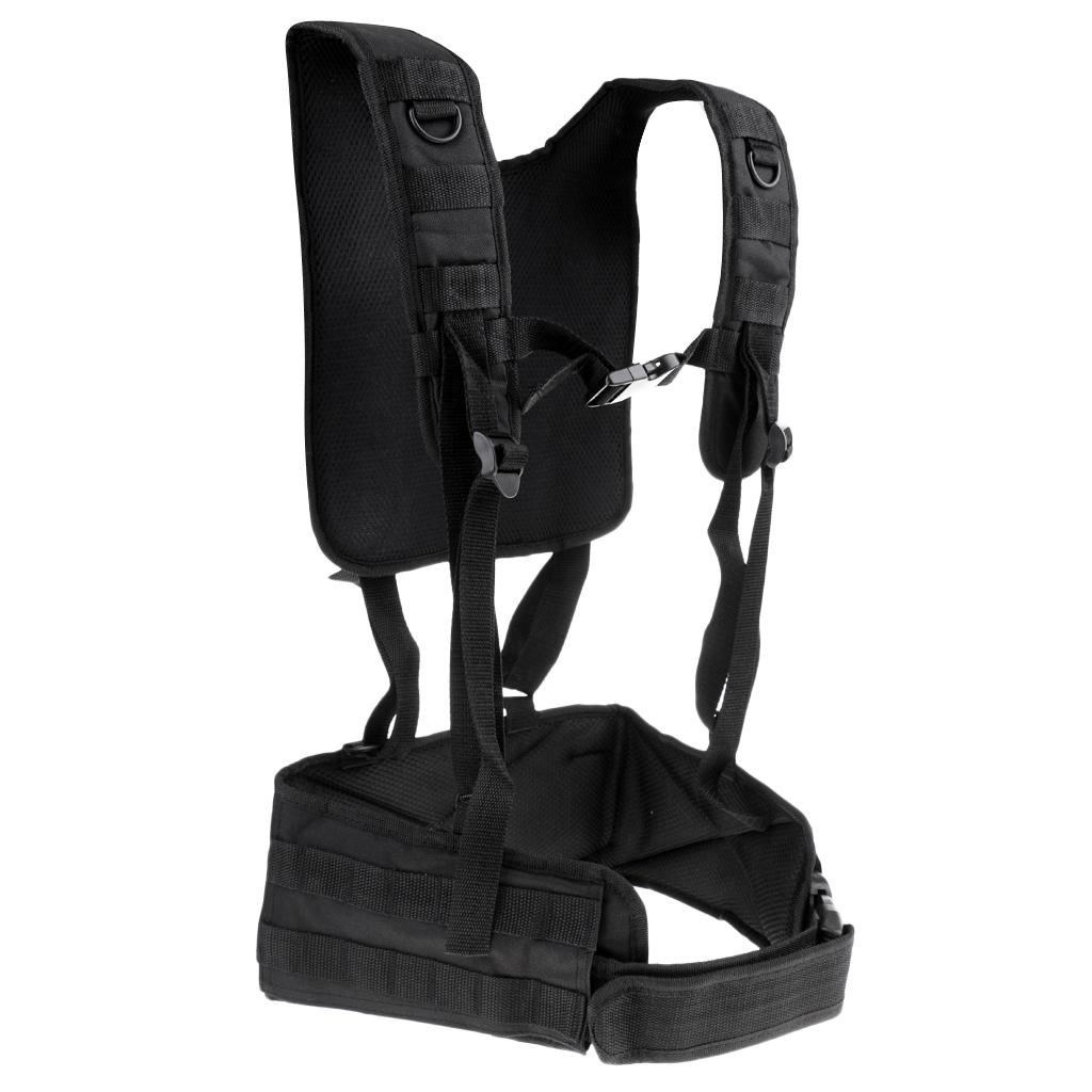 Molle Combat Vest with Battle Belt Hunting Harness Plate Carrier Chest Rig