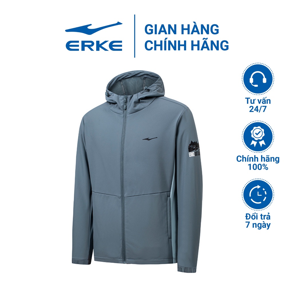 Áo khoác gió nam Erke áo khoác gió Outdoor chất liệu cao cấp chống nước 11222302041