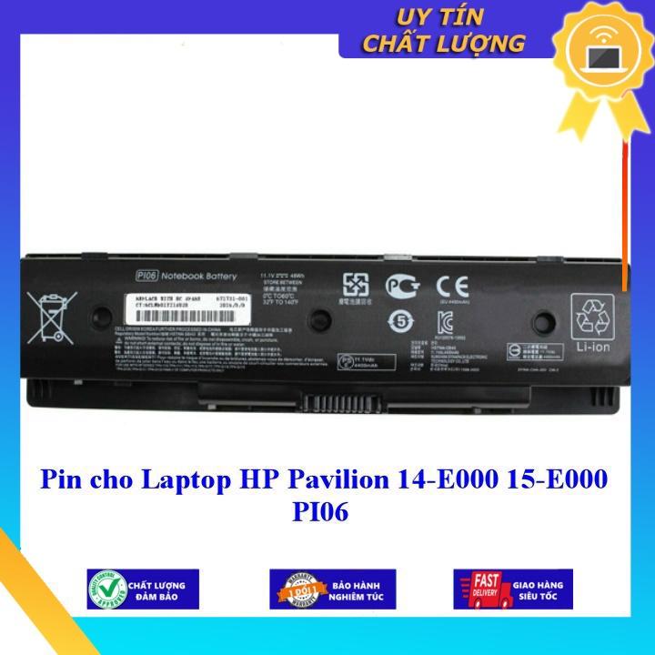 Pin cho Laptop HP Pavilion 14-E000 15-E000 PI06 - Hàng Nhập Khẩu  MIBAT306