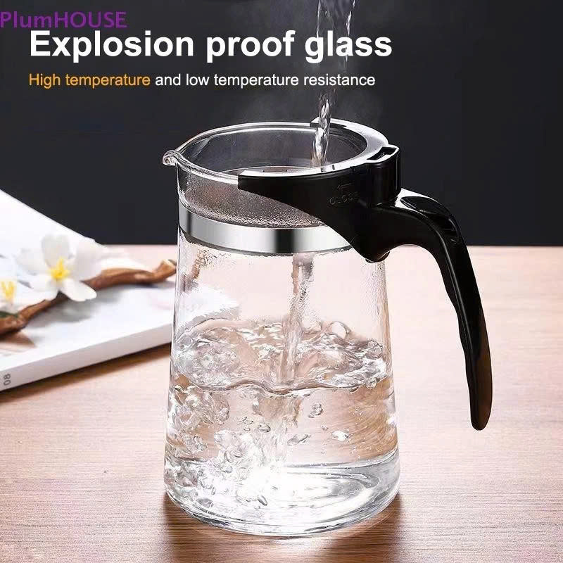 Ấm Pha Trà Thủy Tinh Có Lõi Lọc, Dung Tích 1.8L Chịu Nhiệt Tốt - Hàng Nhập Khẩu Bình Pha Trà, Cafe Có Lõi Lọc Hàng Cao Cấp