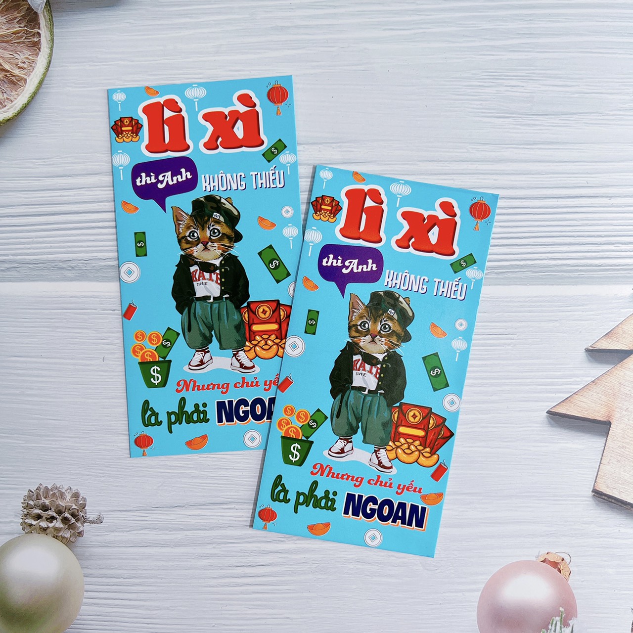 Combo 100 bao lì xì những câu nói TREND năm nay giấy bóng c150 loại 1 giá xưởng, bao lì xì tết