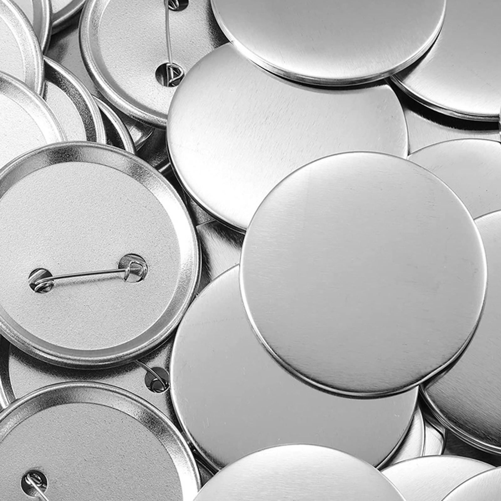 100 Sets Blank Button Making Supplies for Button Maker Machine Empty DIY Pin