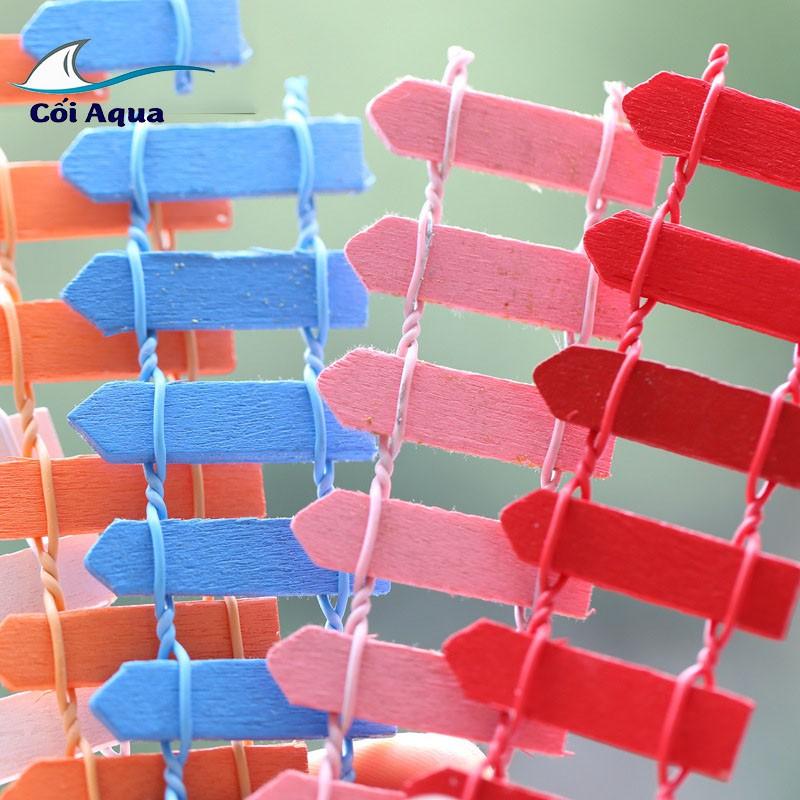 Tiểu cảnh mini ️ Hàng rào trang trí nhiều màu sắc trang trí tiểu cảnh,sen đá, sân vườn, bể cá, bể terrarium