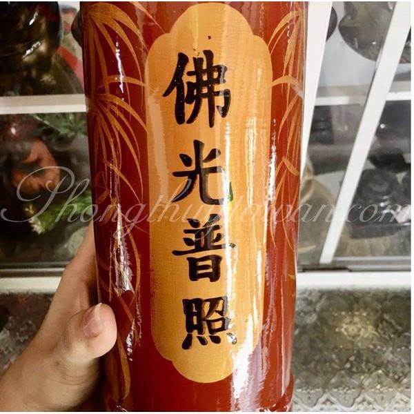 Ống đựng Nhang bàn thờ lá trúc vành miệng lớn