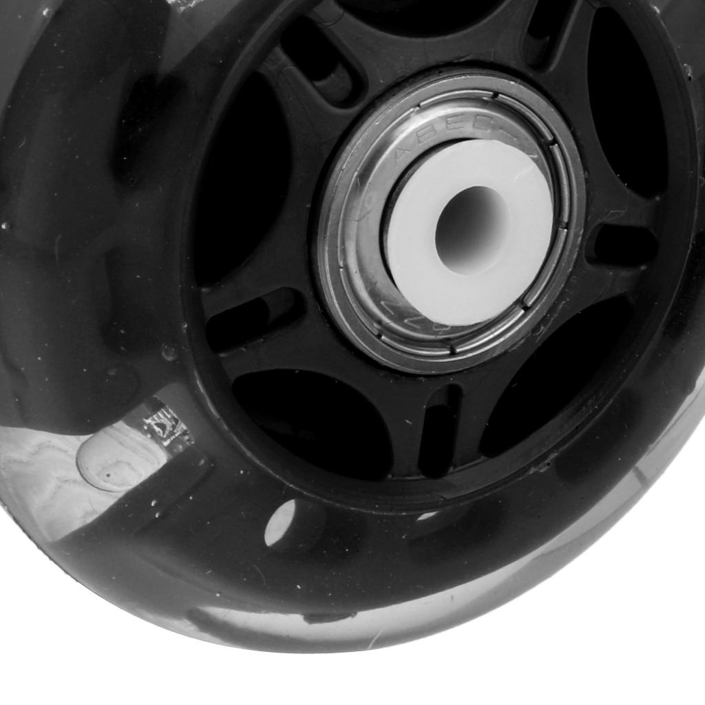 4Pcs Inline Sliding Flash PU Roller Skate Wheels for Skating Shoes