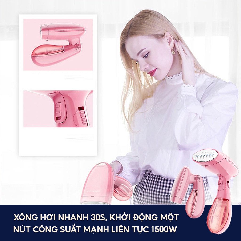 Bàn Ủi Hơi Nước Cầm Tay, Bàn Là Hơi Nước, Gấp Gọn, Tiện Lợi Dễ Mang Theo Khi Đi Du Lịch - Hàng Chính Hãng
