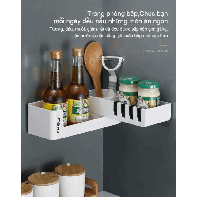Kệ đựng đồ treo tường phòng tắm có thể xoay