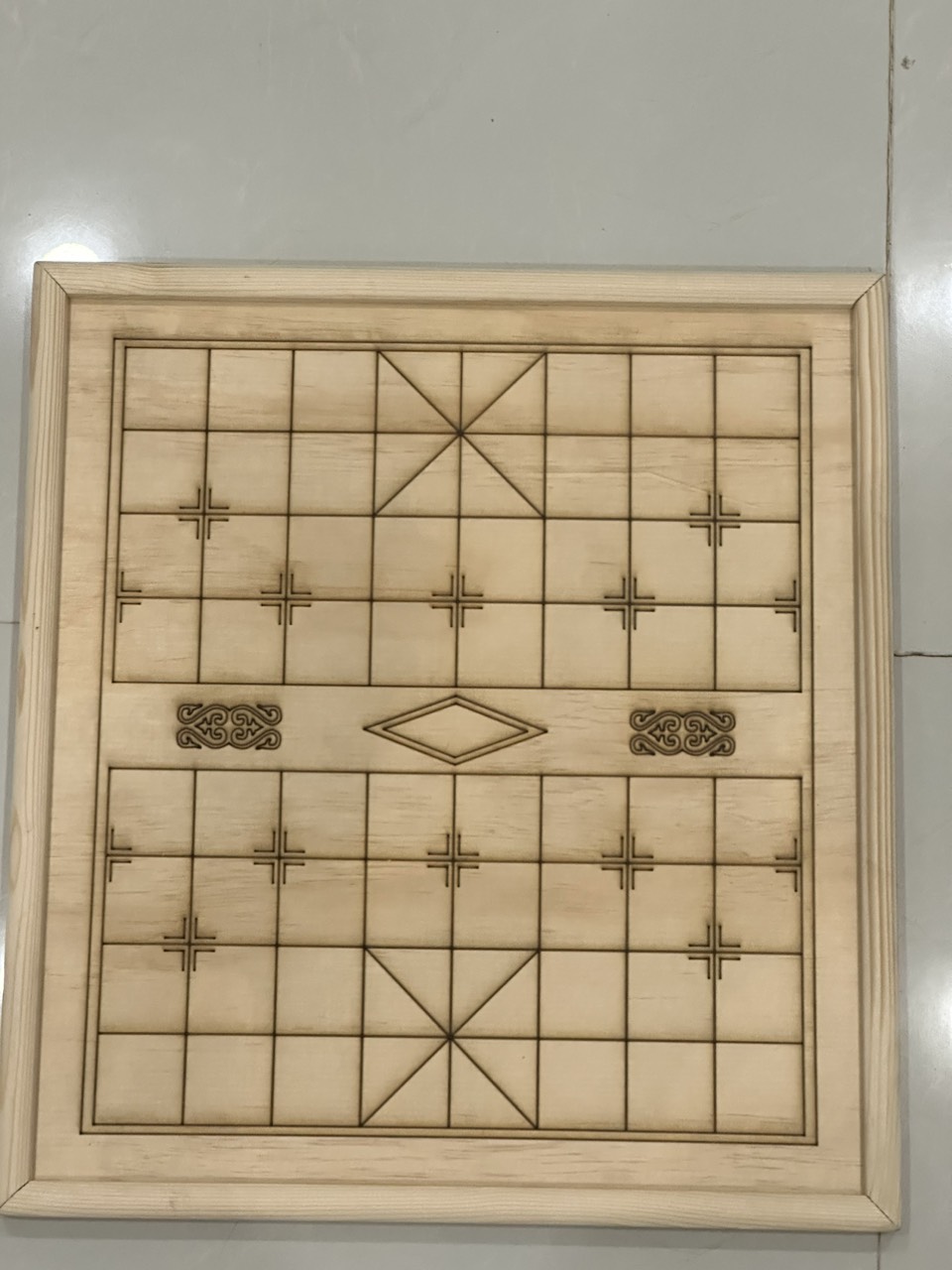 Bàn cờ tướng gỗ sơn siêu rẻ kt 50x55cm, mặt dày 9ly