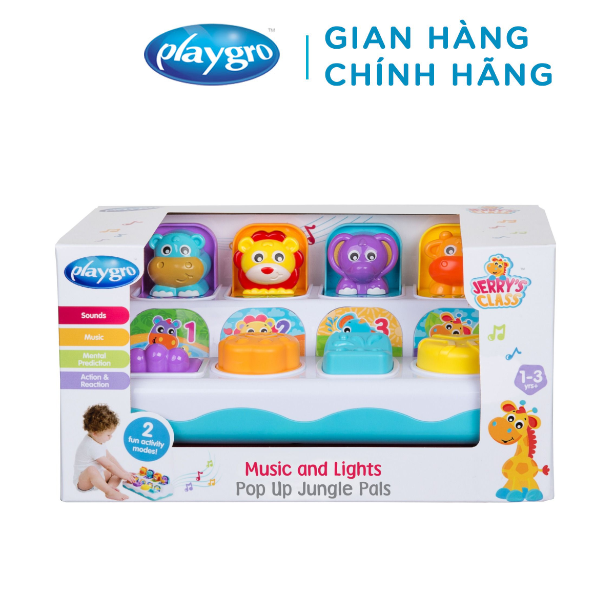 Đồ Chơi Những Người Bạn Rừng Xanh Phát Nhạc Có Đèn Playgro, Cho Bé Từ 12 Tháng