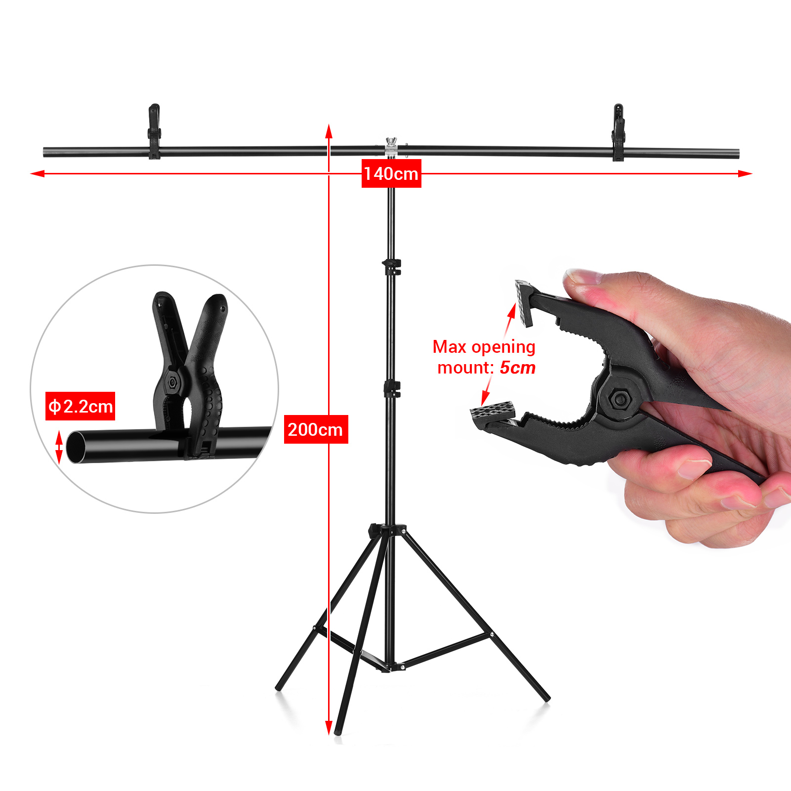 Phông nền Chụp ảnh hình chữ T kích thước 1,4m * 2m