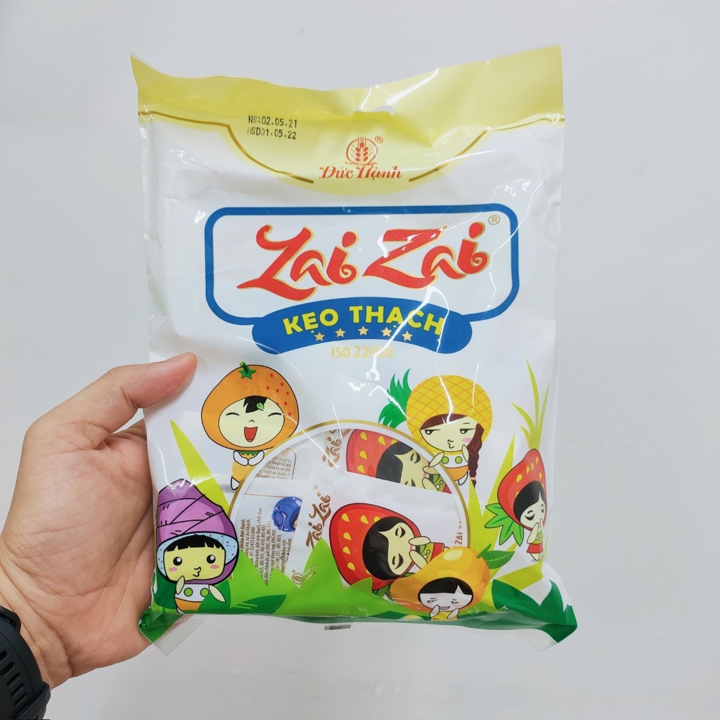 Kẹo Thạch Zaizai 320g / 350g / 500g - Đức Hạnh | Hương vị: Khoai Môn, Chanh Leo, Me, Dâu, Xoài, Đào, cam - Đồ Ăn Vặt