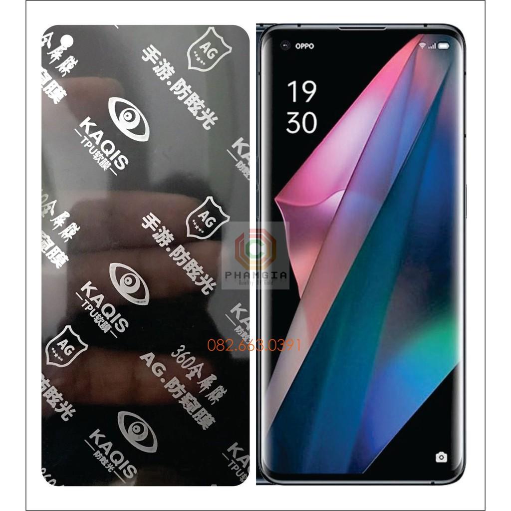Dán PPF dẻo chống nhìn trộm Oppo cho Find X3 Pro siêu bền, tự phục hồi vết thương