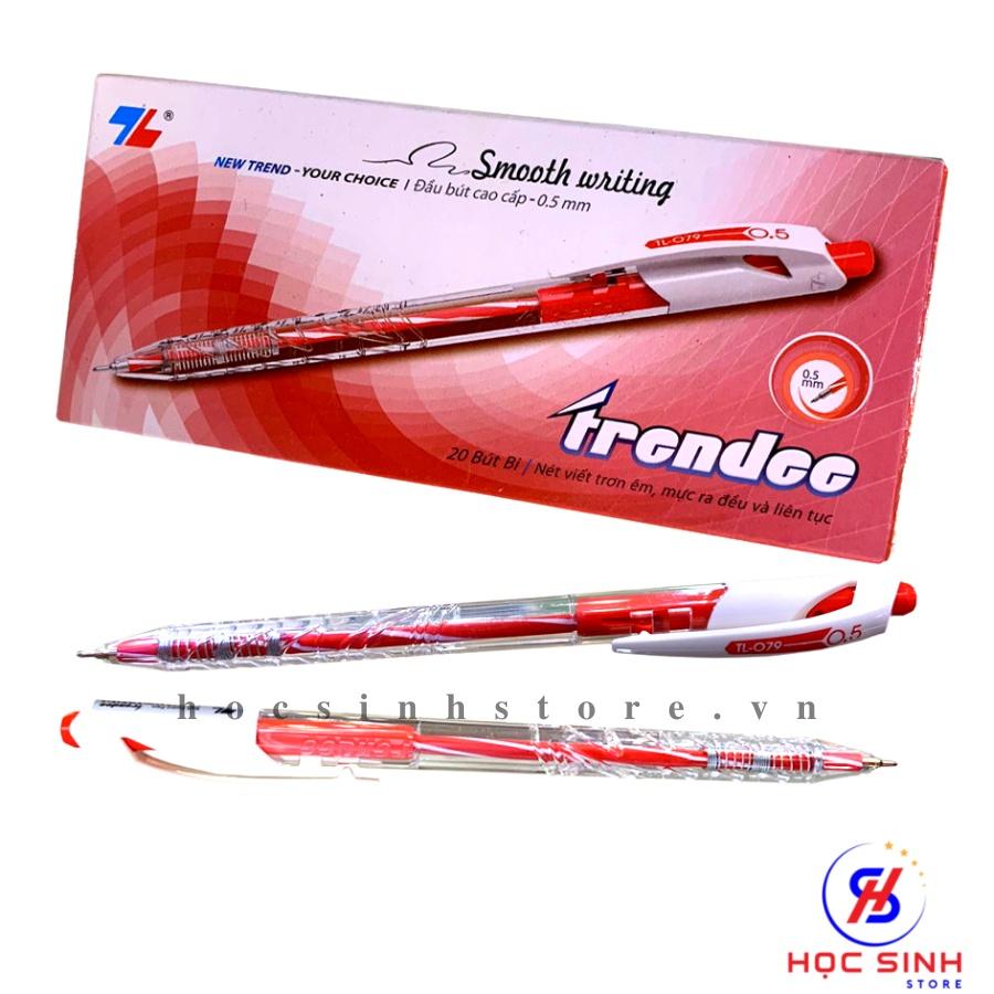 Hộp 20 Cây Bút Bi Thiên Long ngòi 0.5mm TL079 ( Xanh, đỏ, đen