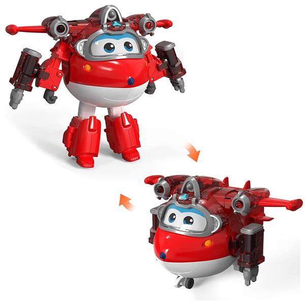 Đồ Chơi Robot Biến Hình Jett Tia Chớp Và Quả Bóng Sức Mạnh Kim Loại - Super Wings YW760963