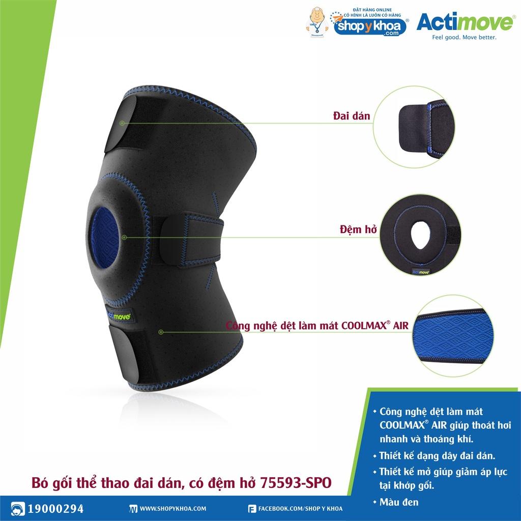 Bó gối thể thao đai dán, có đệm hở 75593-SPO Actimove Knee Support