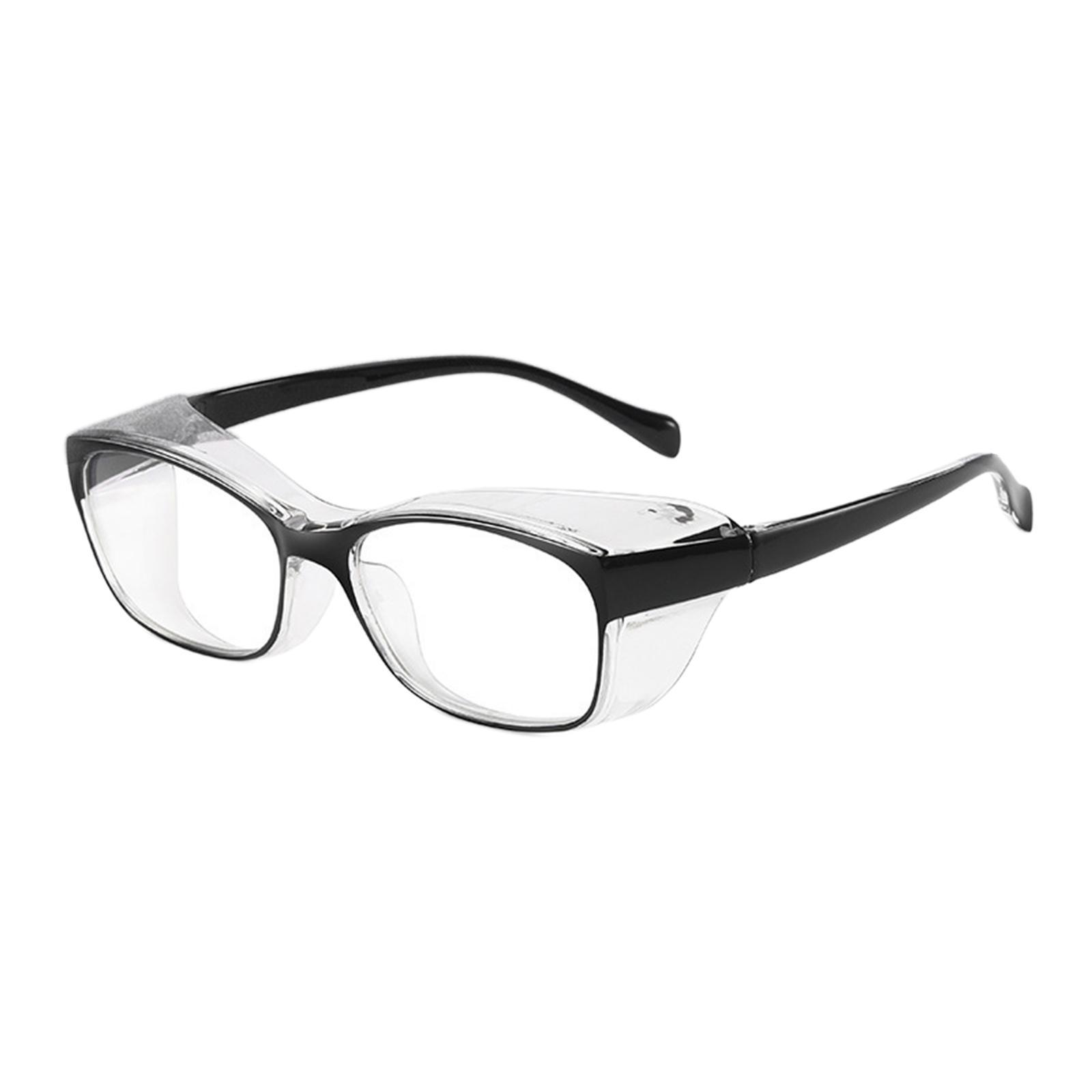 With Clear Anti Fog    Protection Eye Protection Black