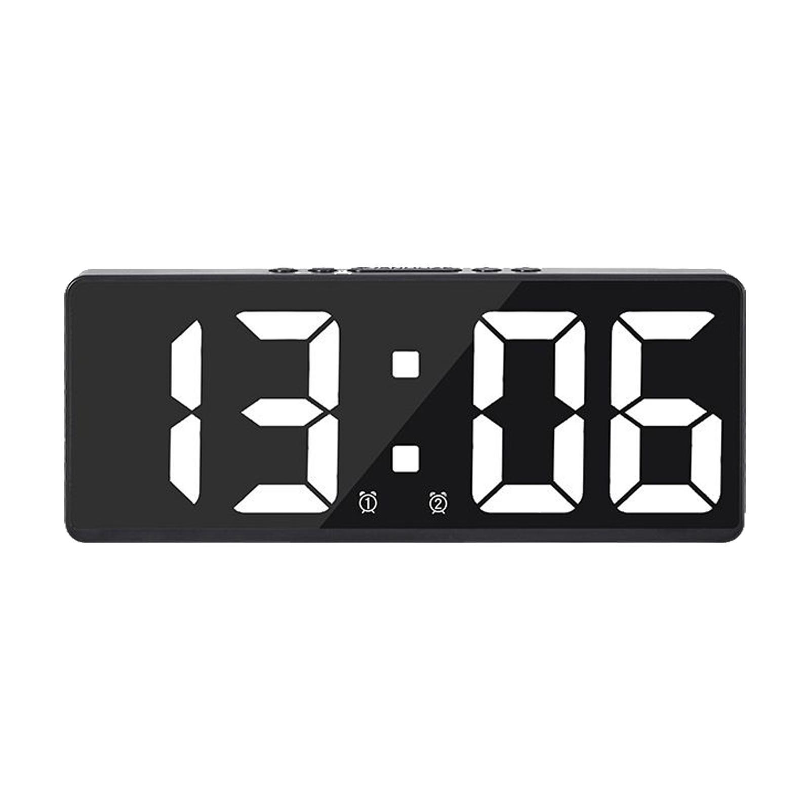 Clock Voice Control LED Display for Office Bedside Holiday Gifts