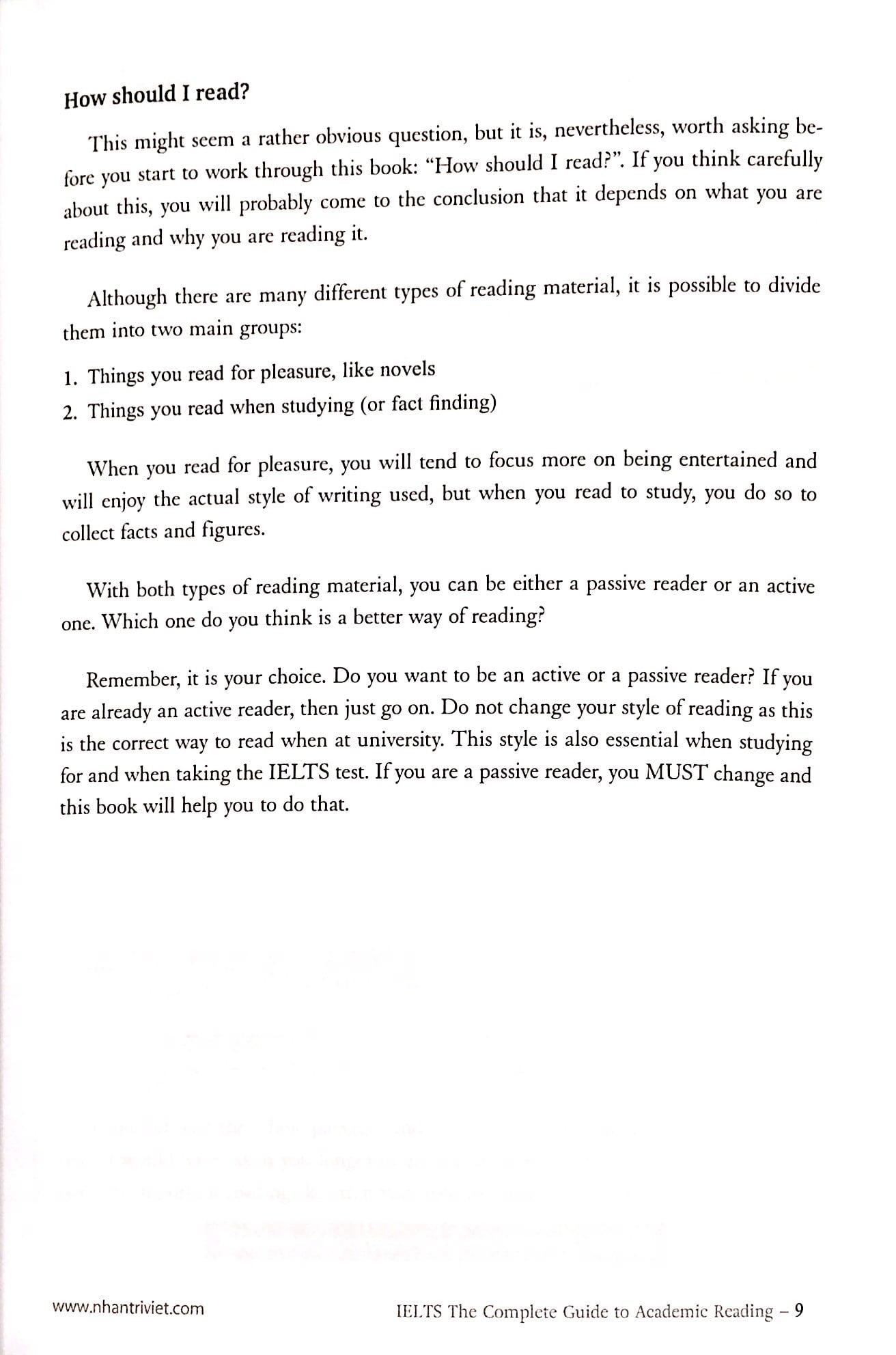 IELTS The Complete Guide To Academic Reading