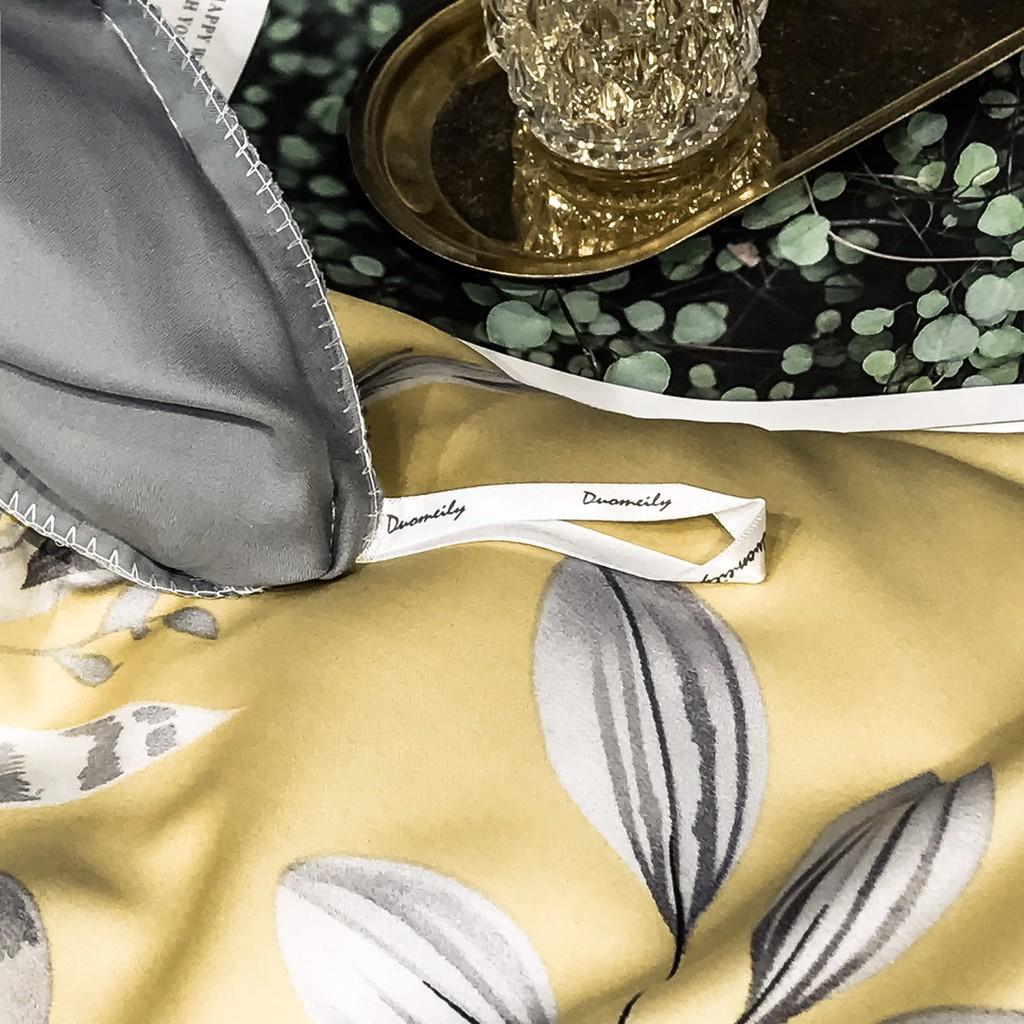 Bộ chăn ga gối LUXURY COLLECTIONS 546 lụa Tencel 100S Phối họa tiết cách điệu trẻ trung,mềm mịn,sang trọng