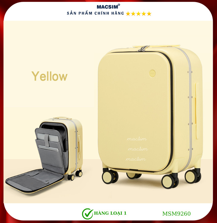 Vali cao cấp Macsim MiXi MSM9260 24 inch màu vàng