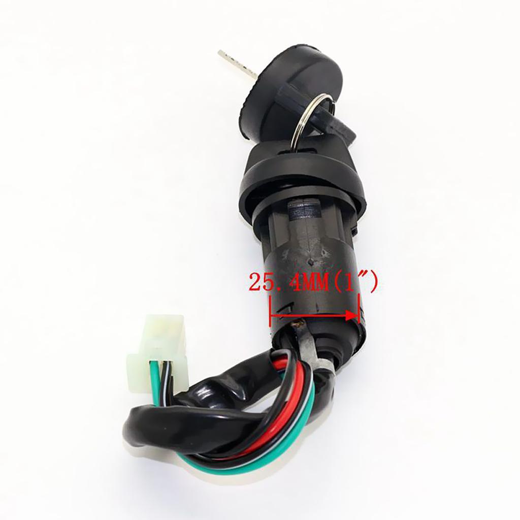 Ignition Key Barrel Female Plug for 50-250cc Dirt  ATV Quad Bike