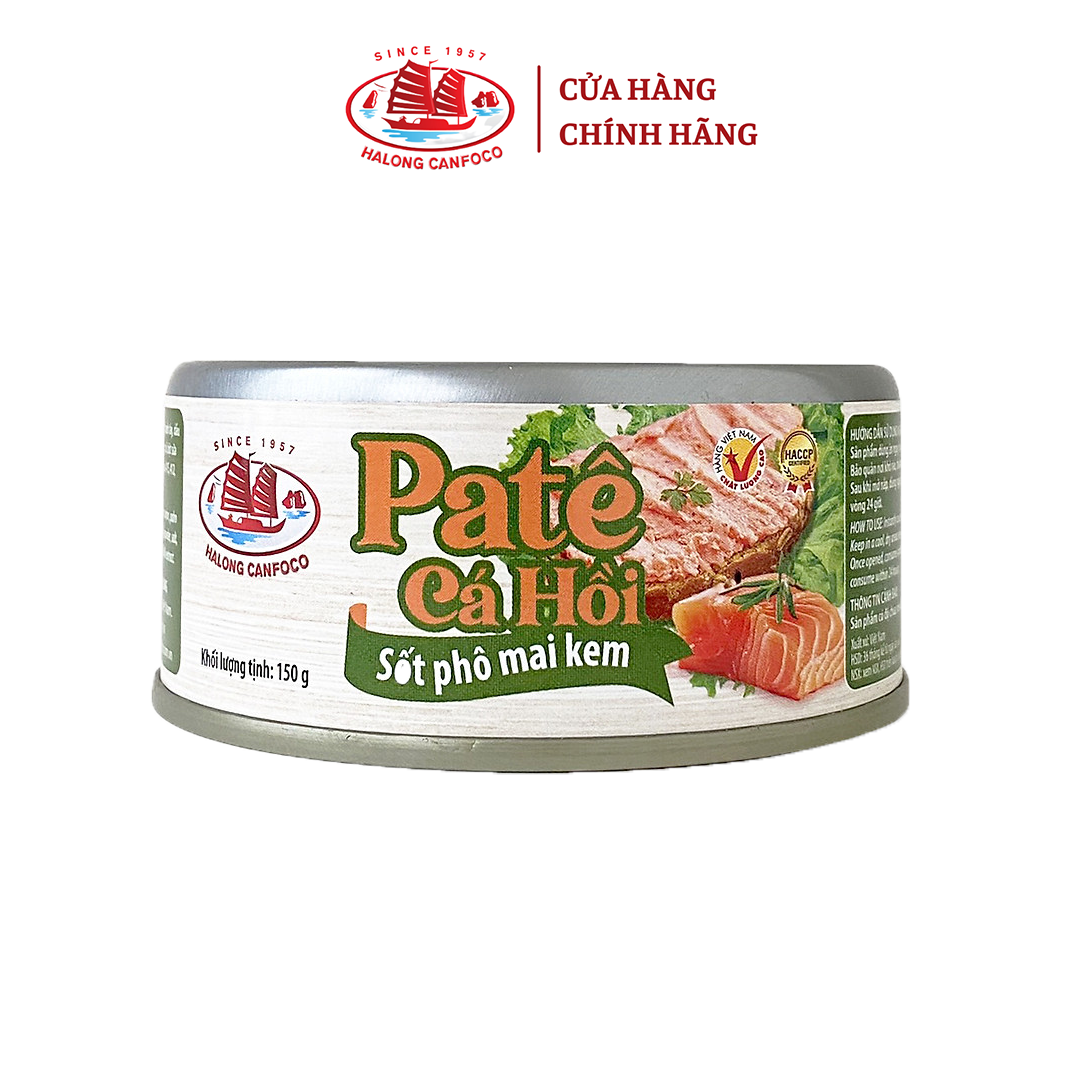 Pate cá hồi sốt phô mai kem Hạ Long - 150g [DATE T06/2024]