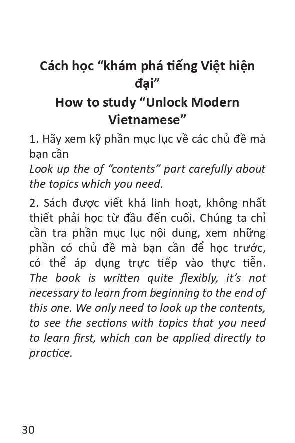 Khám phá Tiếng Việt hiện đại