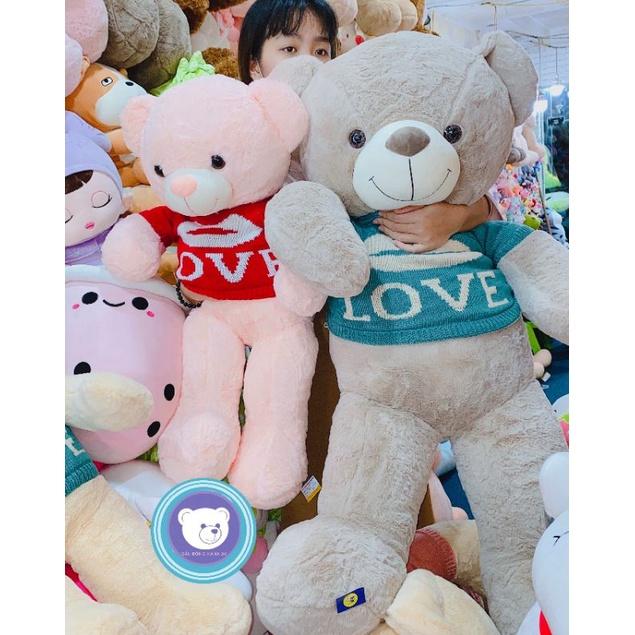 Gấu bông Teddy - Teddy mặc áo Love cao cấp - Gấu Bông Hana