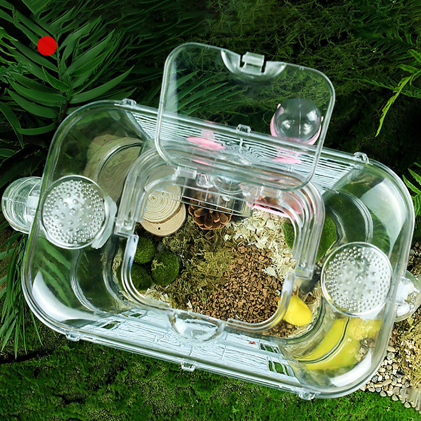 Portable Hamster Cage Habitat Rats Mice Guinea Pig Mouse Gerbil House Bed