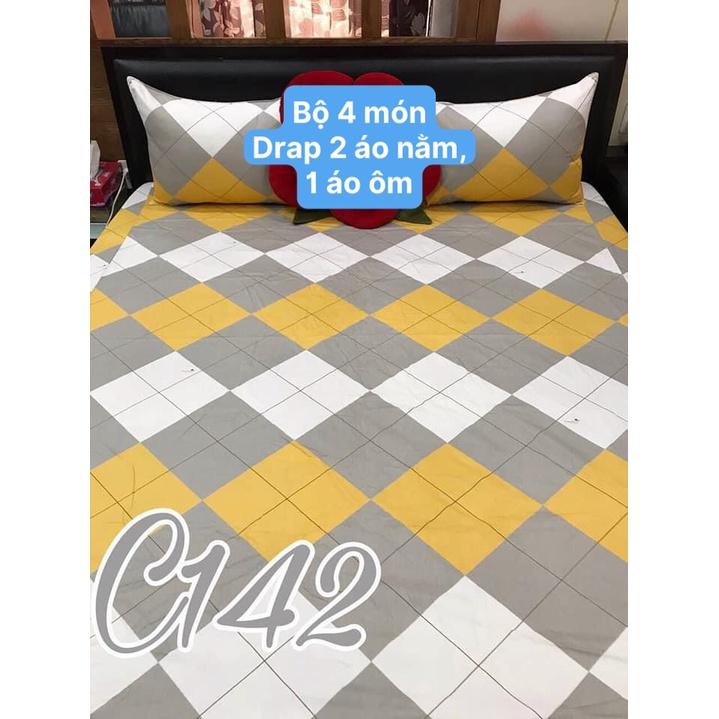 Bộ Drap Cotton vải THẮNG LỢI 4 món