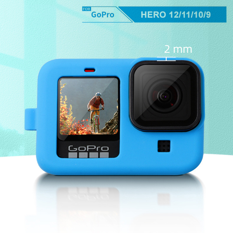 Vỏ silicon kèm nắp che cho GoPro Hero 9, GoPro Hero 10, GoPro Hero 11, GoPro Hero 12