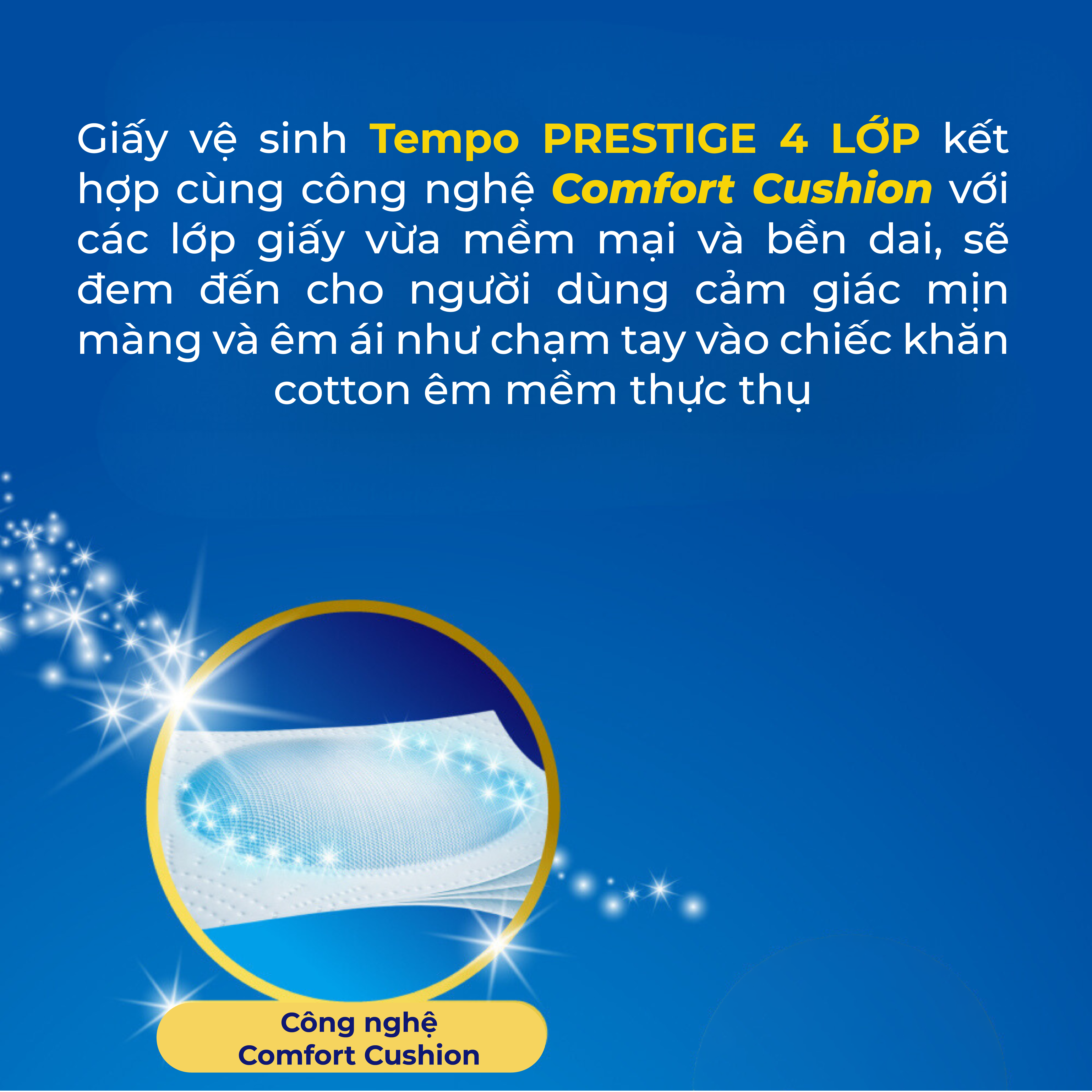 [MUA 3 LỐC TẶNG 1 LỐC KHĂN GIẤY BẾP RÚT] Giấy Vệ Sinh cao cấp Prestige 4 Lớp Bền Dai, Thương Hiệu Đức, An Toàn Cho Da