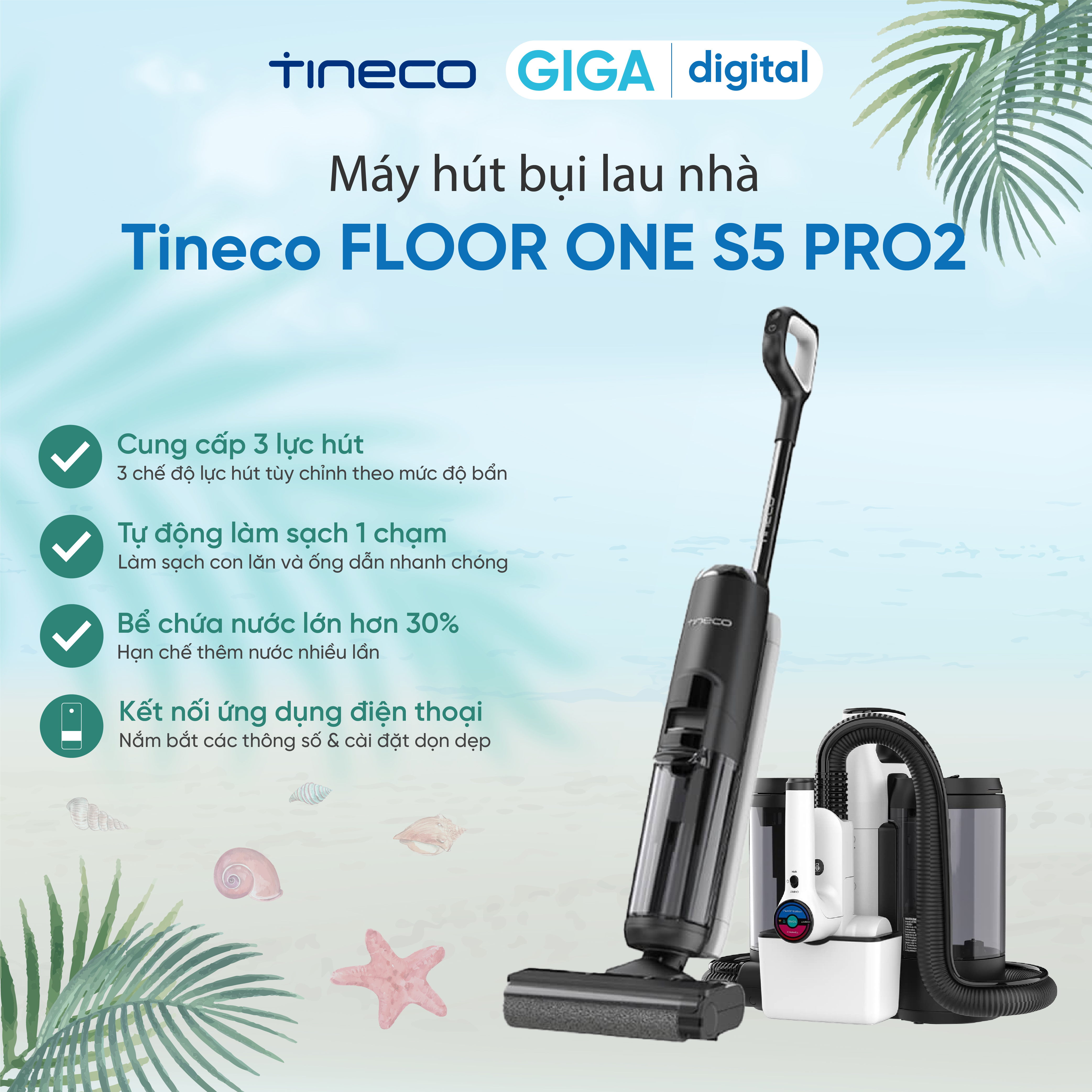 Máy hút bụi lau nhà Tineco FLOOR ONE S5 PRO2