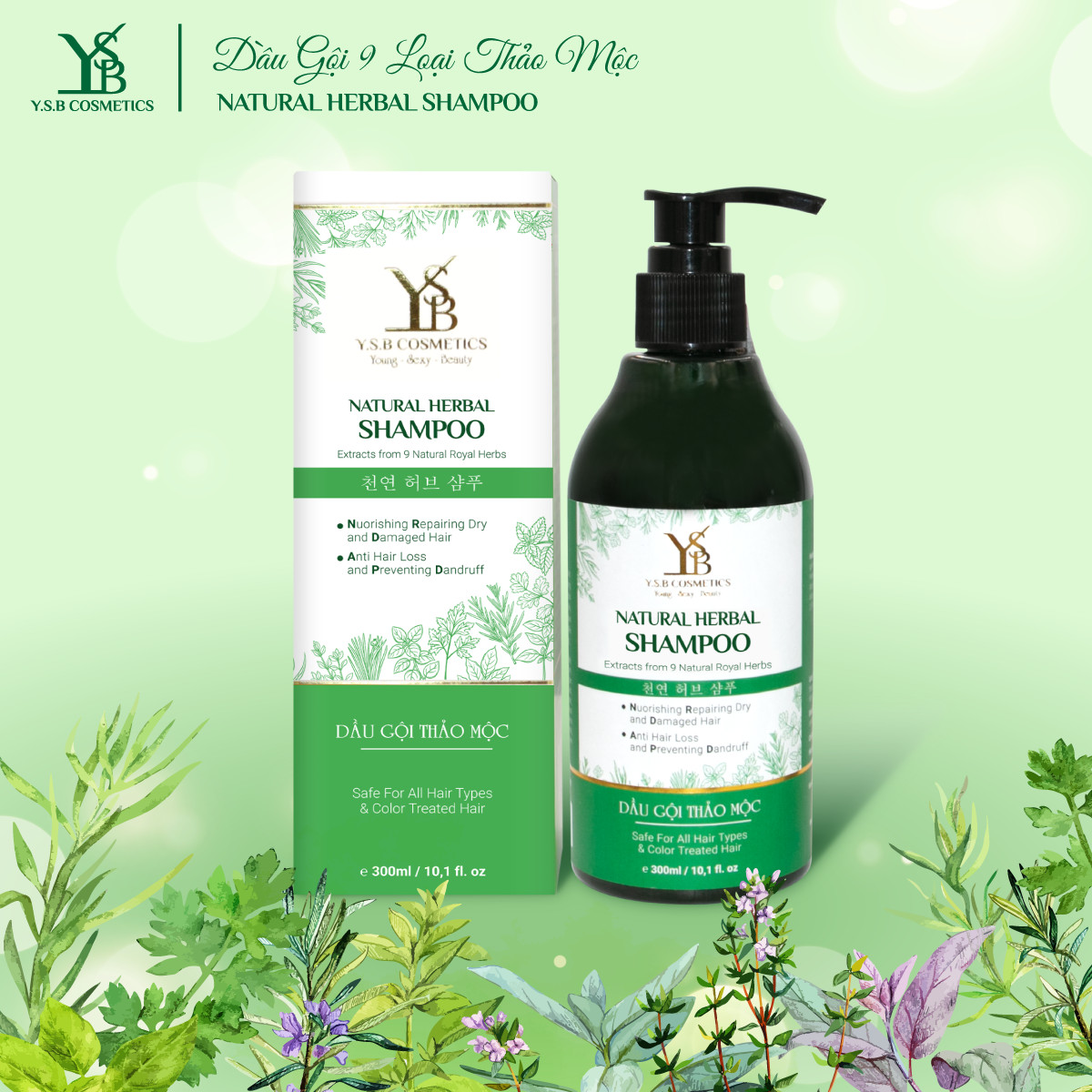 Dầu gội đầu Thảo Mộc NATURAL HERBAL SHAMPOO