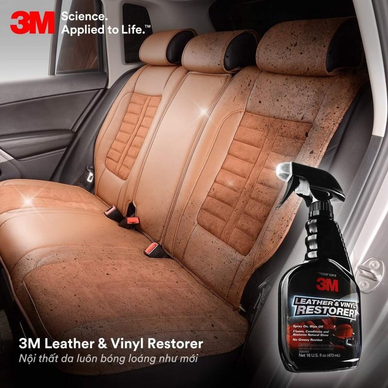 Chất bảo dưỡng Da, Nhựa, Cao Su 3M Leathers &amp; Vinyl Restorer 39040 - deblur