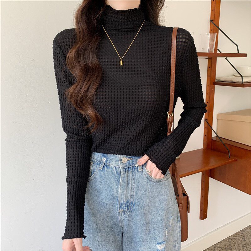 Áo giữ nhiệt nữ thun lạnh mầu đen