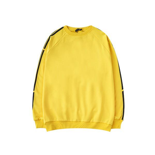 Áo sweater vàng sọc đen unisex - ẢNH THẬT