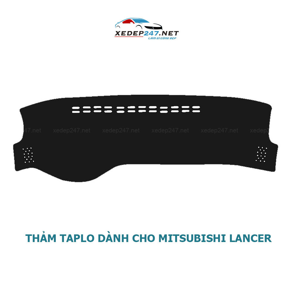 Thảm Taplo dành cho xe Mitsubishi Lancer chất liệu Nhung, da Carbon, da vân gỗ