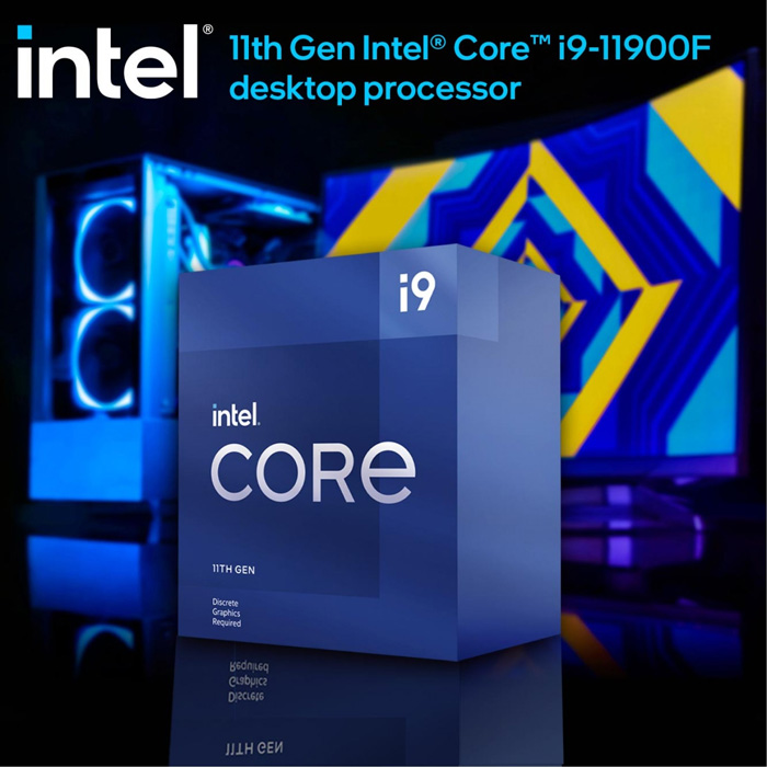 Hình ảnh Bộ vi xử lý Intel Core i9 11900F / 16MB / 2.5 GHZ / 8 nhân 16 luồng / LGA 1200-- Hàng Chính Hãng